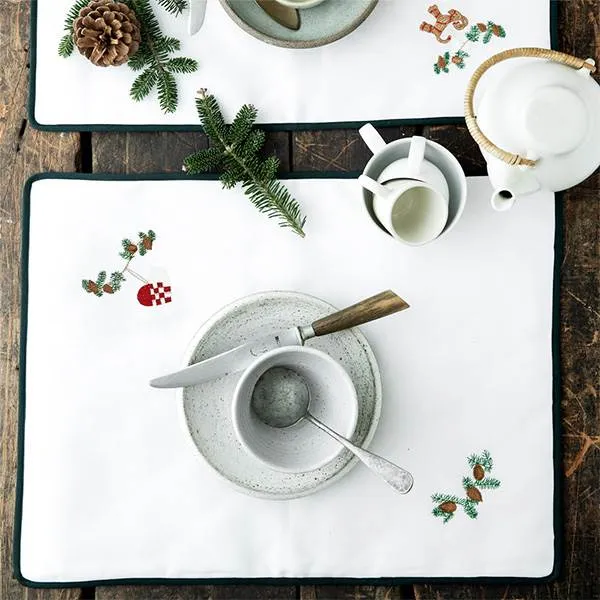 Langkilde & Søn - Weihnachtsplatzset mit Herz - 38 x 50 cm.