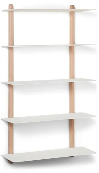 Gejst Nivo Regal Groß E Helles Eichenholz/Weiß