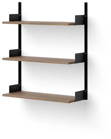 New Works Wall Regal 900 Walnuss & Schwarz