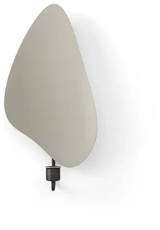 Audo Flambeau Wandkerzenhalter H34 Patiniertes Messing/Grau