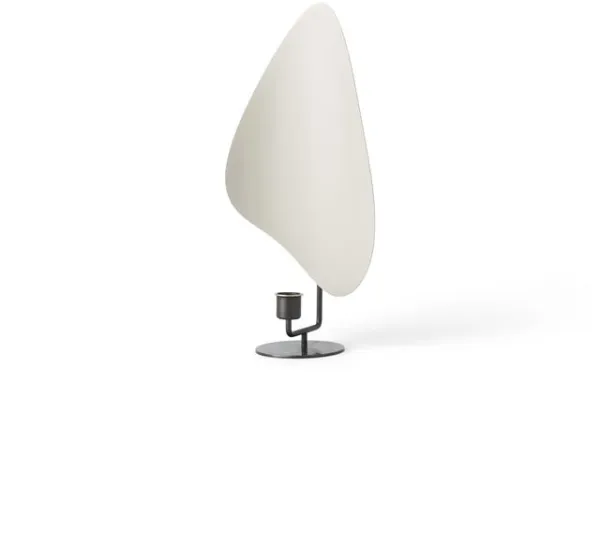 Audo Flambeau Kerzenhalter H34 Patiniertes Messing/Grau