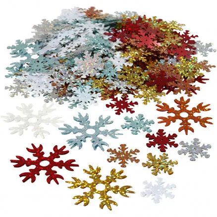 Pailletten, verschiedene Farben, Ø 25+45 mm, 250 g/1 Packung.