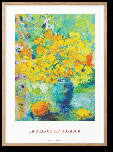 Peléton La France Dit Bonjour 50x70 Poster