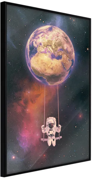 ARTGEIST Poster mit Rahmen - The Whole World is a Playground Gold 30x45