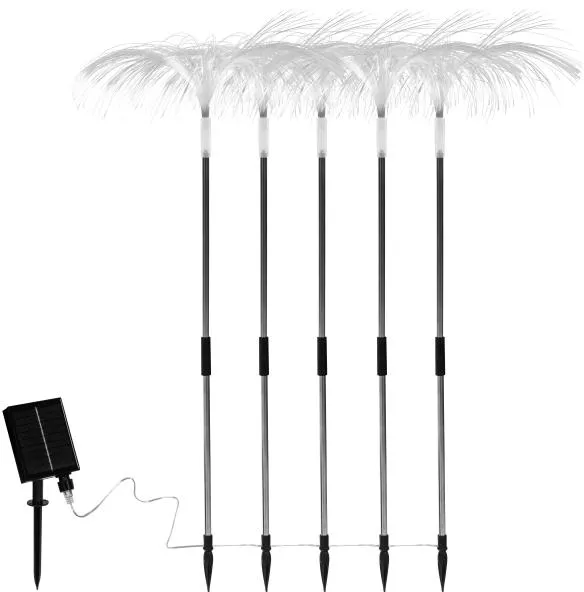 Solarleuchte im warmweißen Licht