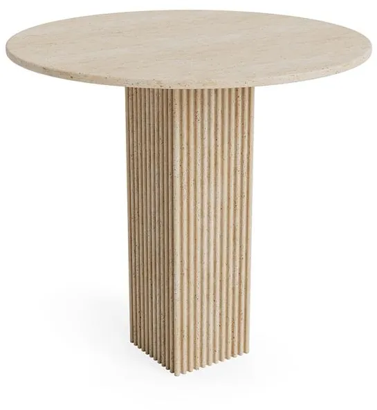 NORR11 SoHo Esstisch Ø80 Travertin
